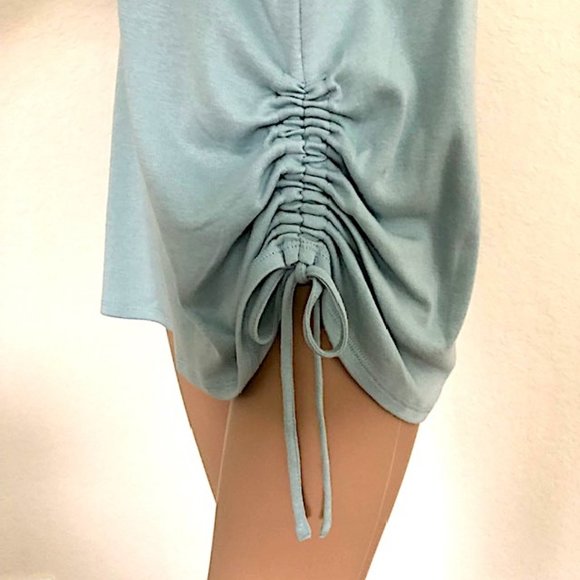 J.Jill Robin's Egg Blue Tunic with Side Drawstring - Picture 4 of 9